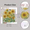 Sunflower Bouquet 5D Diamond Art Kit – 12x12” Full Round Drill DIY Floral Painting – High-Definition Easy-Read Gem Art for Adults & Beginners – Shimmering Flower Rhinestone Wall Decor Gift